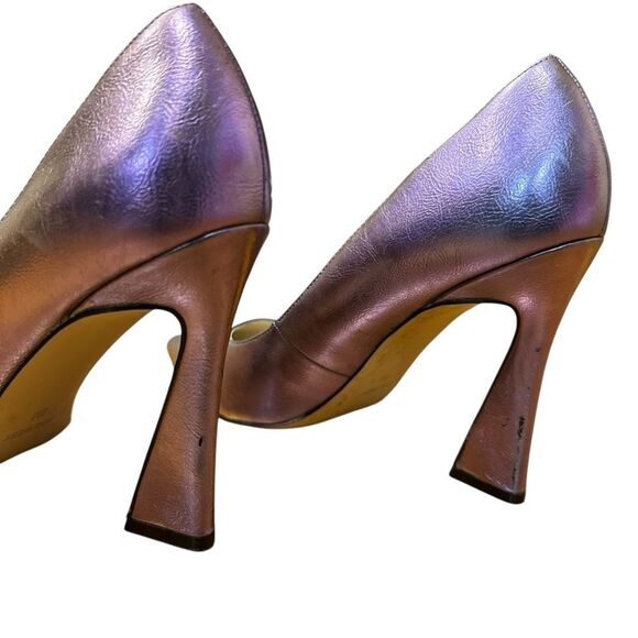 Nine West Trendz Pointy Toe Metallic Lilac Purple Pumps Heels - Picture 7 of 10